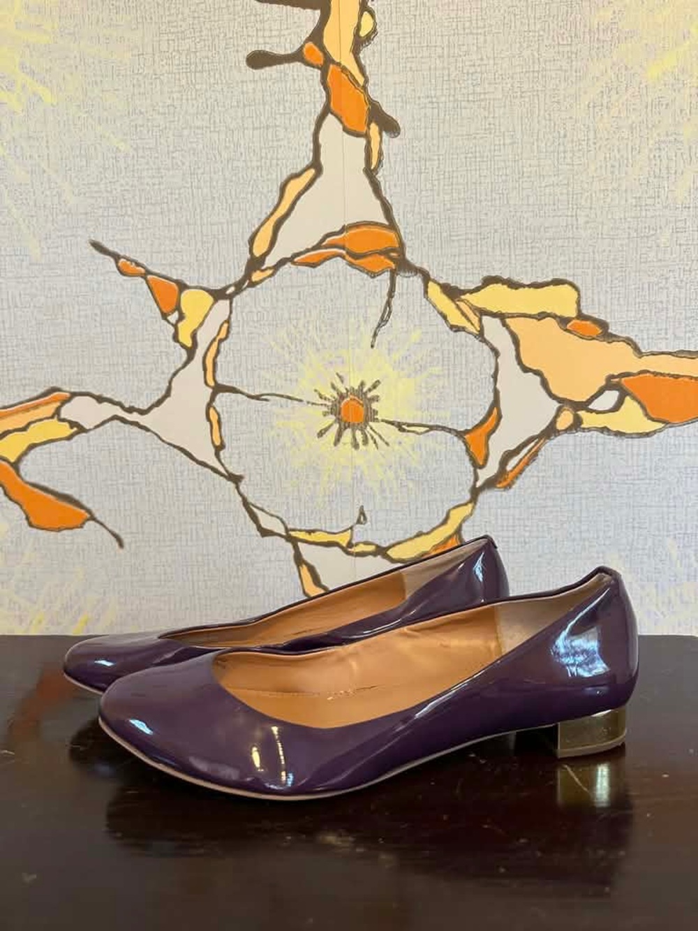 J.Crew Purple Patent Ballet Flats - Women's Comfort Flats 7 - Picture 5 of 9